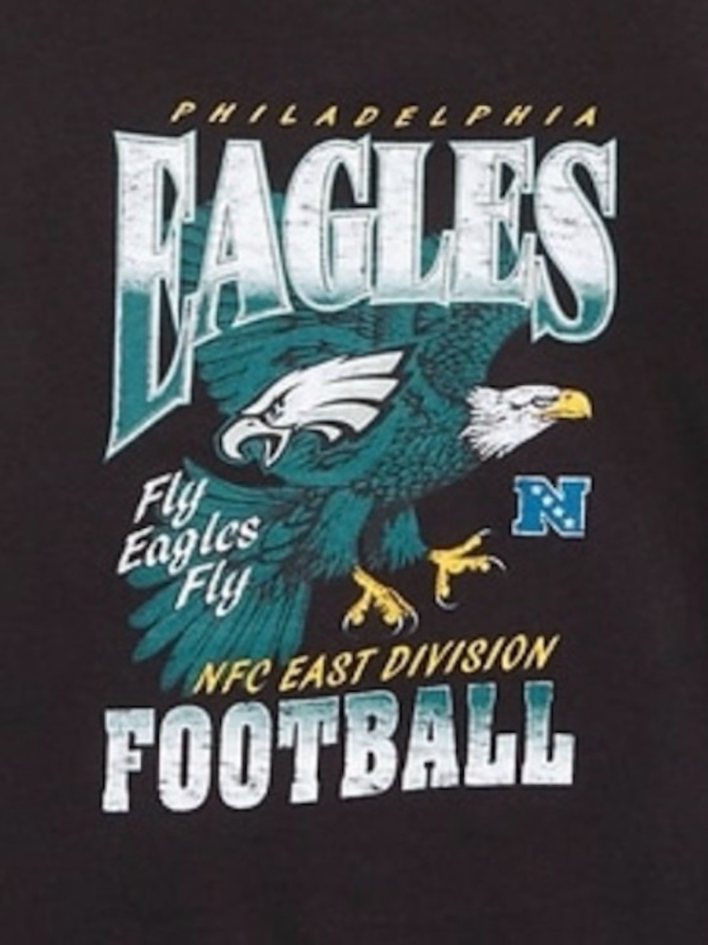 Kids NFL Philadelphia Eagles Graphic Ringer T-Shirt - Size Large 10-12 - NWT - Picture 3 of 3